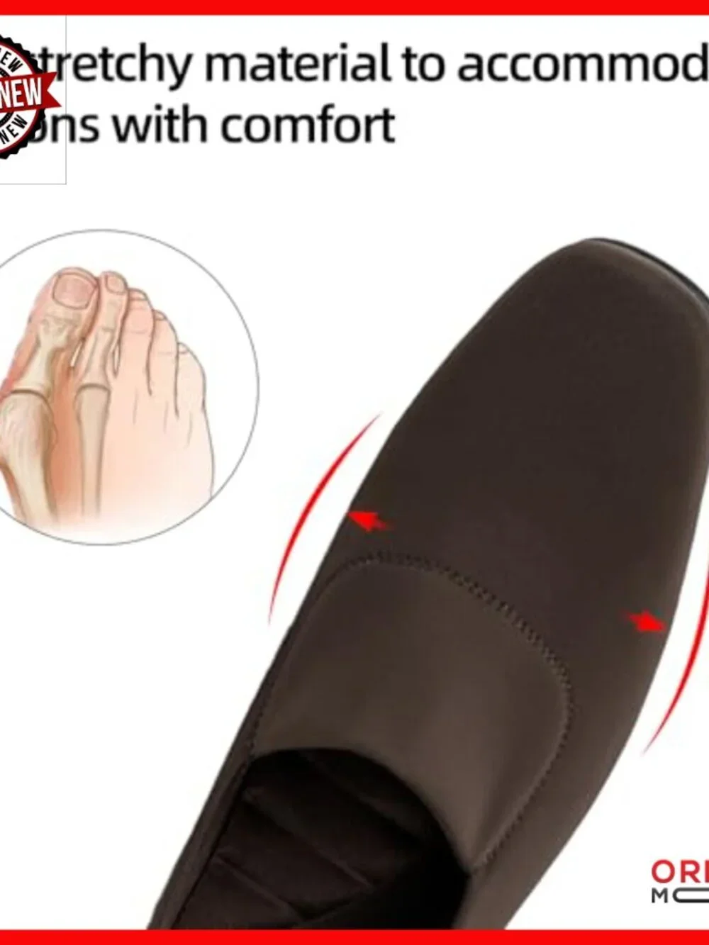 Orthopedic Pumps Low Block Heel Square Toe Stretch Comfortable Dress Loafers